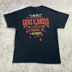 Guns N’ Roses Shirt Mens Large Black Graphic Print Tour 2017 Melbourne Australia