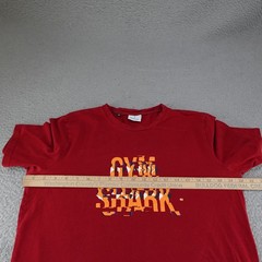 Gymshark Shirt Mens Small Red Short Sleeve Athletic Gym Workout Running