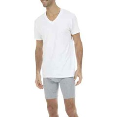 George T-shirts Men’s Size S White Ringspun Cotton 6-Pack Short Seleeves Shirts