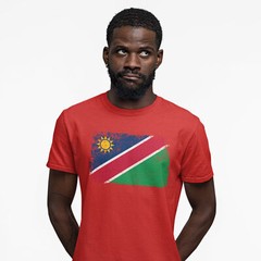 Namibia Mens T Shirt shirt Football Country Him Africian flag footie soccer a…