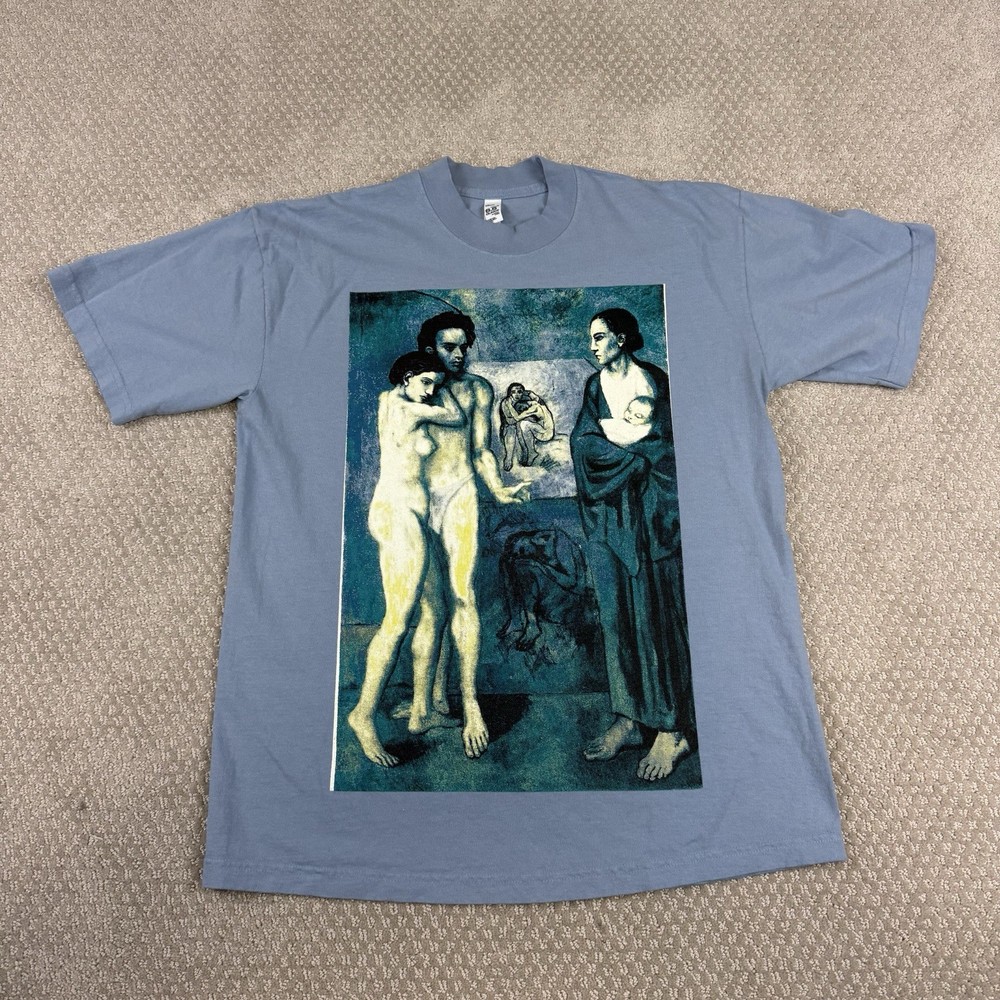 Find Sleep Picasso La Vie Art T Shirt Sz M Hand Screened Double Sided Ltd RARE!