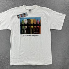 Vtg Tultex Mens XL White Shirt Rene Dickerson Colored People Art Tee 93 NWT 90s