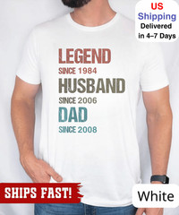 Personalized Legend Since T-Shirt: Custom Dad, Husband, Grandad Gift