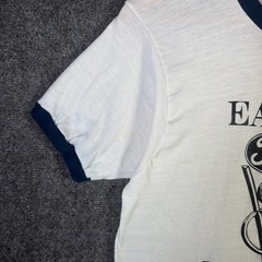 True Vintage Ford Shirt Small White 70s Ringer Motor Sports V8 Racing Car Brand