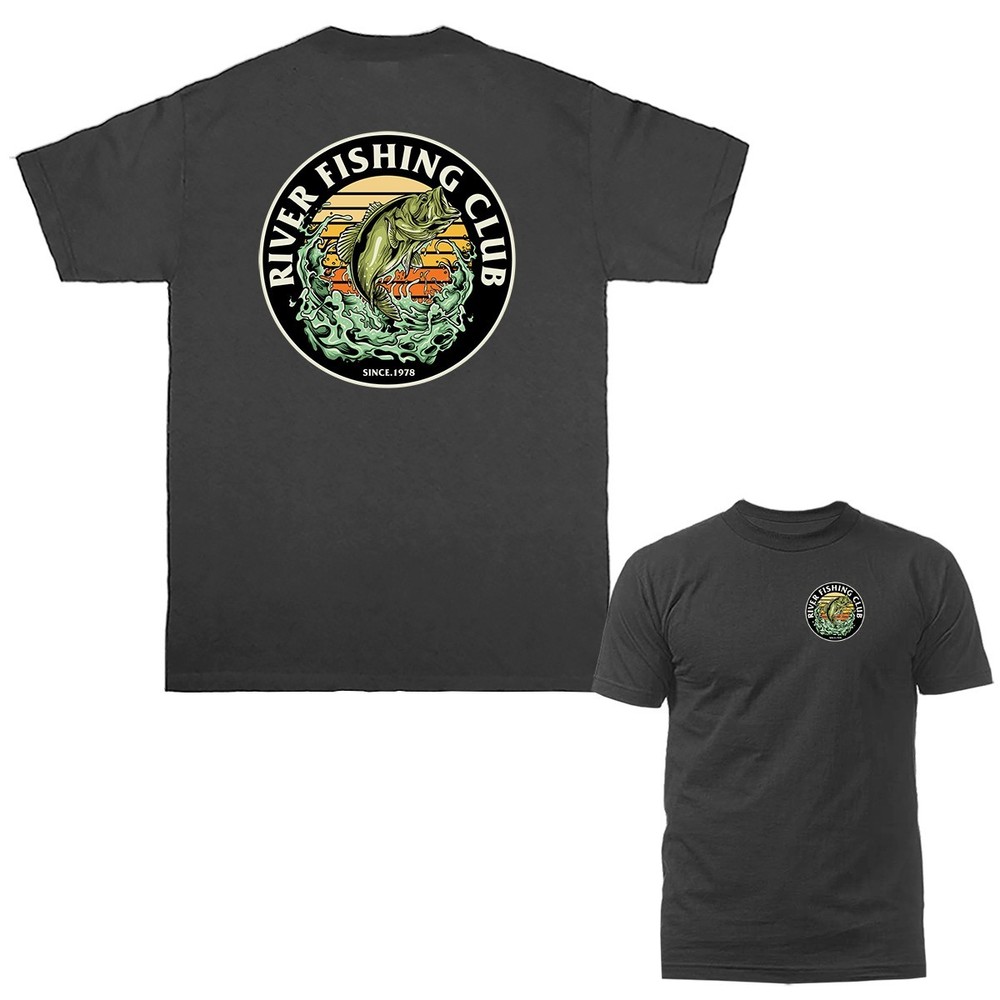 River Fishing Club Fishing Outdoor Sports T-Shirt