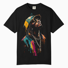 Urban Hip Hop Street Art Men Tee, Comfort Colors T Shirt, Unisex Streetwear Tee