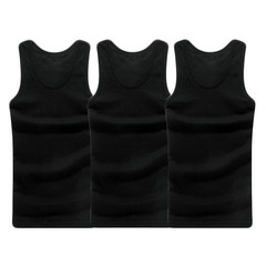 3PCS Men’s Sleeveless Cotton Tank Tops For Slim Fit Regular Length Undershirts