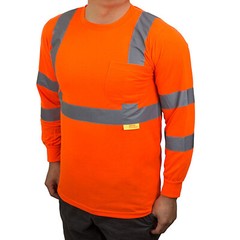 Hi Vis T Shirt Class 3 Reflective Safety Long Sleeve HIGH VISIBILITY-L9091/92