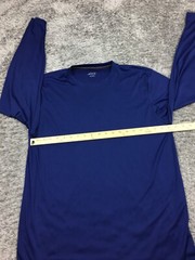 BCG Shirt Mens Size Large Blue Long Sleeve Stretch Athletic