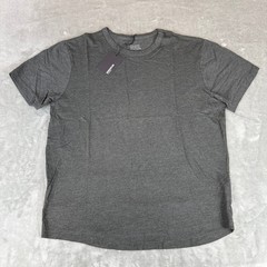 Buck Mason Trail Traverse Curved Hem T-Shirt Mens Large Carbon Black USA $45 NWT
