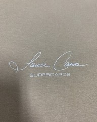 90s Lance Carson Surfboard Surf T Shirt LARG – USA MADE (two small holes- faded)