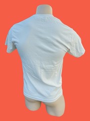 Tom Of Finland Inspired Art bottom custom embroidery mens white cotton T-shirt