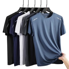CHRLCK Men’s Running Quick Drying T-shirts Breathable Hiking Fishing Tees