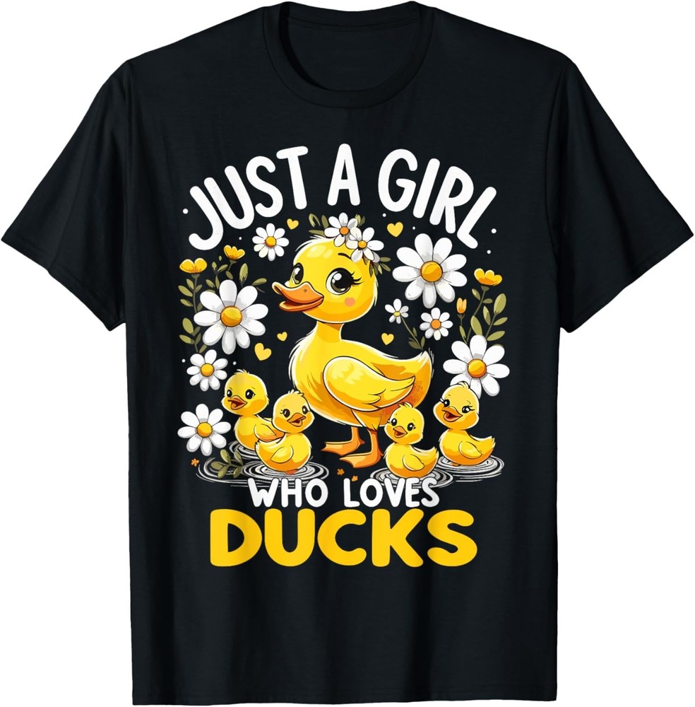 Cute Duck Lover Just A Girl Who Loves Ducks T-Shirt unisex T-Shirt