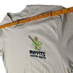 Disney The Muppets Kermit Country Roots T-Shirt Men’s Size M Beige Banjo NWOT