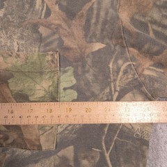 Liberty Shirt Mens Large Brown Camo Pocket Tee Hunting Advantage Outdoor