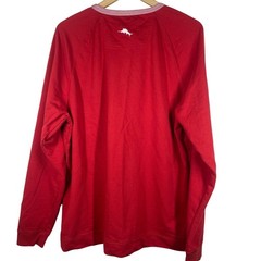 Tommy Bahama Philadelphia Phillies Mens Large Red Long Sleeve Henley Shirt MLB