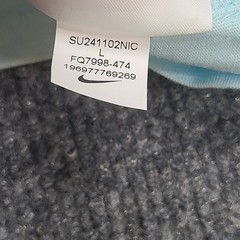 Nike Shirt Mens Large Sky Light Blue Swoosh Graphic Sportswear Cotton New Tee 44