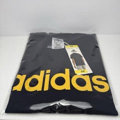 Adidas Mens Short Sleeve Tee Shirt Navy Blue With Yellow Logo Size Small NWT