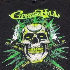 Cyprus Hill Band T-shirt Black & Green Smoke Band Tee Rap Hip Hop Music New