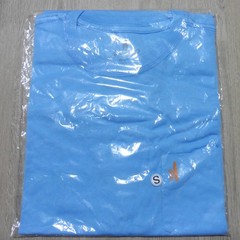 JOHNNIE O Mens S SMALL T SHIRT SUN LINE MALIBLU BLUE GRAPHIC SHORT SLEEVE GOLF