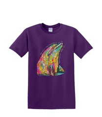 T-Shirt S to 2XL 3XL – NEON DOLPHIN sealife nautical adult