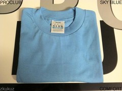 1 NEW PROCLUB COMFORT PLAIN T-SHIRT BLANK SKY BLUE TEE PRO CLUB S-3XL 1PC