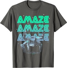 Project Hail Mary Amazing Rocky The Alien Neon Portrait T-Shirt