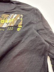 Icebreaker Shirt Mens Medium Black 150 Merino Wool Long Sleeve Graphic Tee