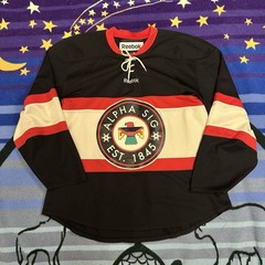 Vintage Thunderbird Blackhawks Hockey Jersey Men’s L/XL Frank Ocean Alpha Sig