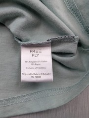 New Free Fly Lazy Tides Pocket Tee Mens Size Medium TShirt Green