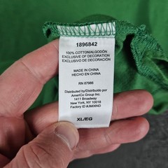 John Deere Men’s Green Embroidered Logo T Shirt XL Cotton