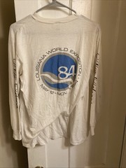 Vintage 80s Louisiana World Expo 1984 Graphic T Shirt LARGE long Sleeve