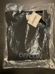 DEFCON X FRONTIER Tonal Logo Tee Black Sz M New Rare