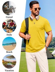 Men’s T-Shirts Cotton Short Sleeve T Shirts for Men UPF 50+ Moisture Wicking …