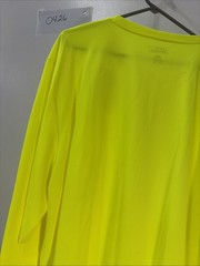 Dickies Men’s Long Sleeve Pocket Tee Cool & Dry Size 3XL Florescent Yellow NWT