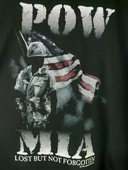 POW MIA TEE SHIRT You Are Not Forgotten- American Flag Military Black