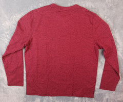 Rugged Elements Durable Utility Mens Size Large Long Sleeve Shirt Gray and Red