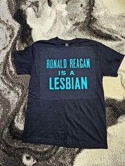 Ronald Reagan is a Lesbian T-Shirt. unisex retro punk vintage gay pride lgbtq