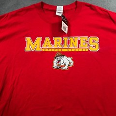 United States Marines T Shirt Men’s 2XL XXL Red Short Sleeve Military Tee