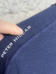 Peter Millar Performance Aurora Long Sleeve Base Layer Mens XXL Blue Stretch