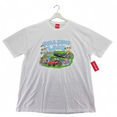 FULL SEND LAND Nelk Boys White Graphic T-Shirt Men’s Size 2XL Crew Neck Tee