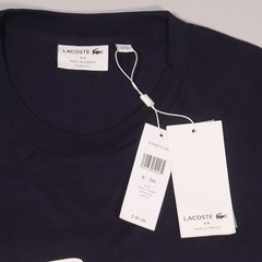NWT Lacoste Relaxed Fit Oversized Crocodile T-Shirt Blue Cotton Mens 3XL