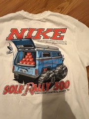 Nike The Nike Tee Sole Rally 500 Graphic Print White Cotton Crew Neck Tee small