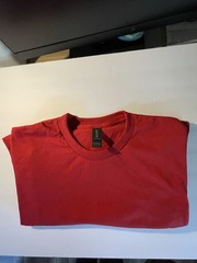 Adult G800 50/50 T-shirt – Scarlet Red Size L (Unisex)