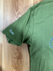 Nike Force Swoosh Mens Green Cotton Basketball TShirt Multisize Athletic Apparel