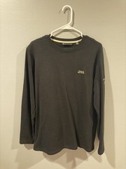 TravisMathew Long Sleeve Crew Shirt Men’s M Black Golf ChampionsGate Logo