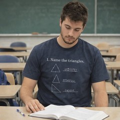 Mens Name The Triangles Funny Math T Shirt Sarcasm Novelty I Love Math Graphic