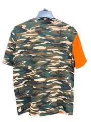 Hudson Men’s T-shirt L Is A Camouflage Print Featuring ICON and RESTRICTED AD