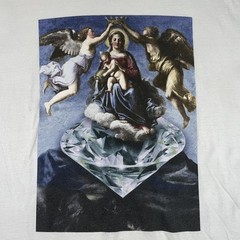 Diamond Supply Co. Virgin Mary Graphic White Crewneck Men’s Street T-Shirt Sz L